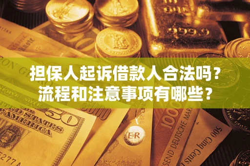 北京担保人起诉借款人合法吗？流程和注意事项有哪些？