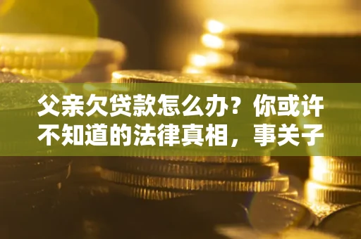 北京父亲欠贷款怎么办？你或许不知道的法律真相，事关子女未来
