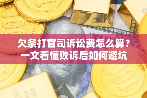 北京欠条打官司诉讼费怎么算？一文看懂败诉后如何避坑