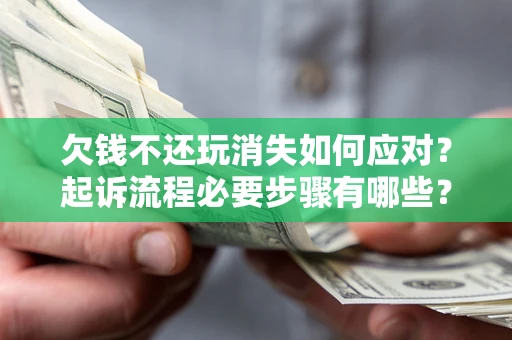 北京欠钱不还玩消失如何应对？起诉流程必要步骤有哪些？